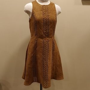 Suede tan dress